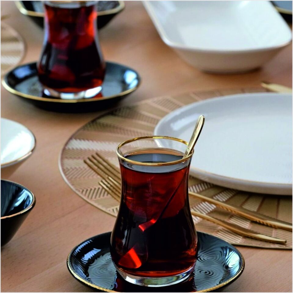 Glore Leopar Wavy 28 Parça Tea Time