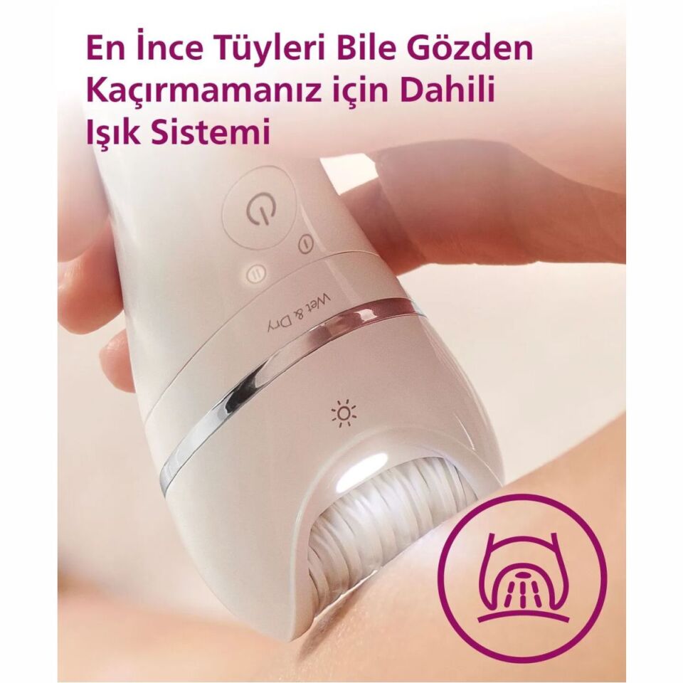 Philips 8000 Serisi BRE700/05 Islak Kuru Epilasyon Aleti