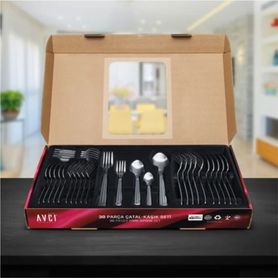 Byavcı Ya30 Yakamoz 30 Parça Çatal Kaşık Takımı