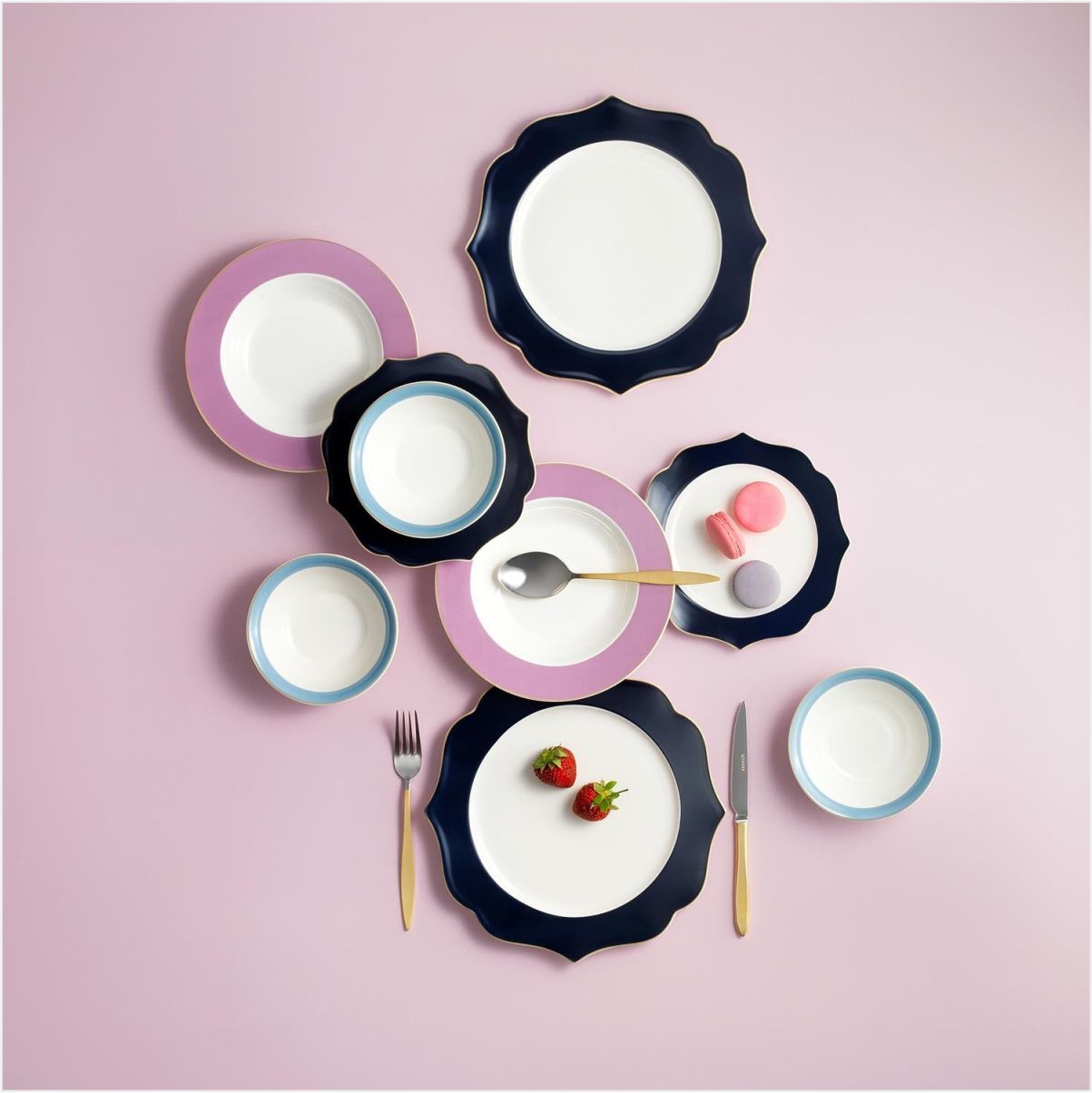 SCHAFER TALYA YEMEK TAKIMI 24 PARÇA-ASORTİ