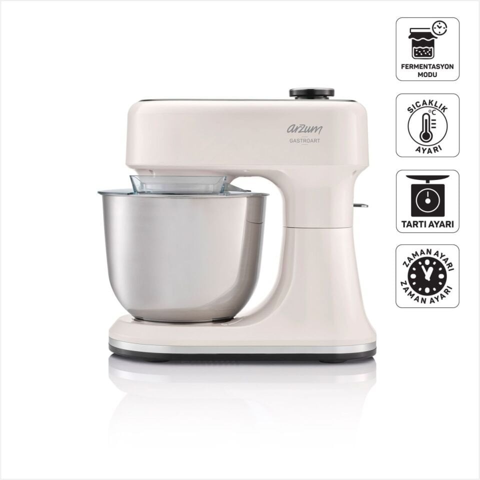 Arzum Ar1190-3300 Gastroart Stand Mikser Krem.2Peu