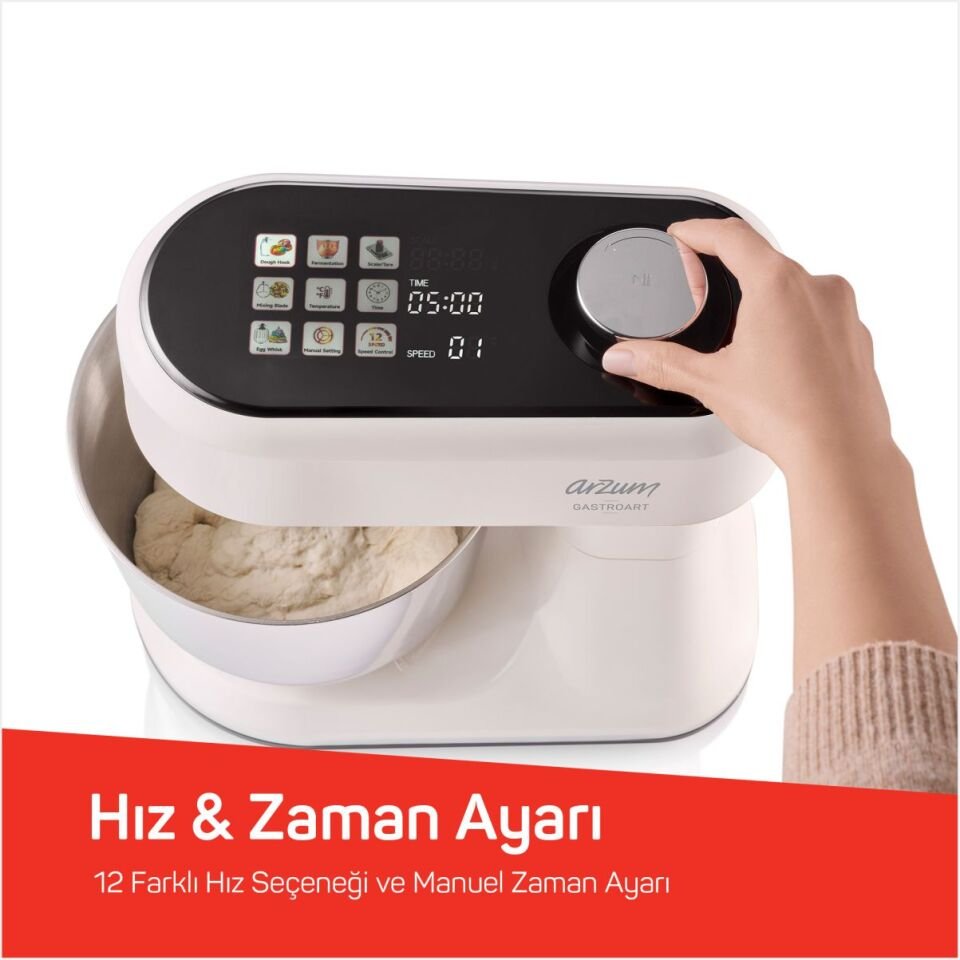 Arzum Ar1190-3300 Gastroart Stand Mikser Krem.2Peu