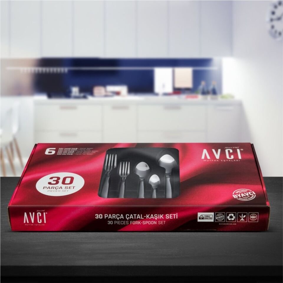 Byavcı İs30 İstanbul 30 Parça Çatal Kaşık Takımı
