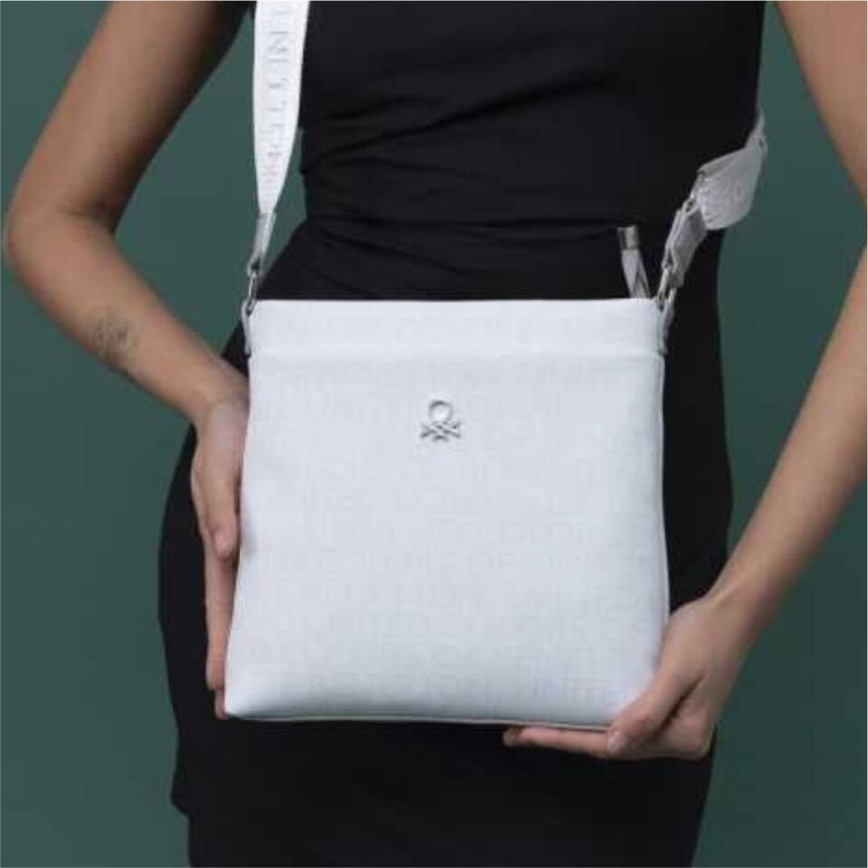 Benetton St  Bnt-1318 Unıted Colors Of  Çanta Beyaz-Açık Gri