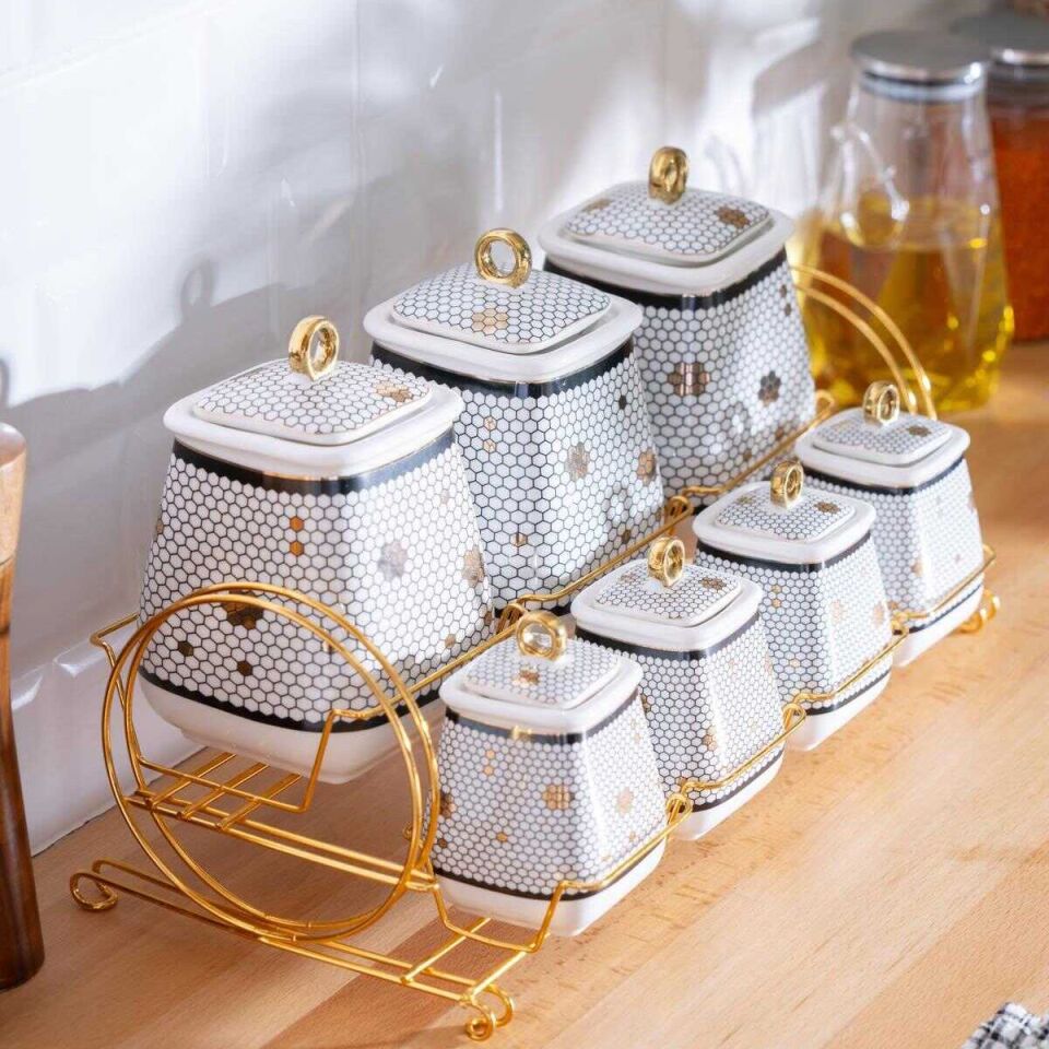 Acar Kaı-21-0191/4 Master Magıc 7 Li Standlı Baharat Takımı