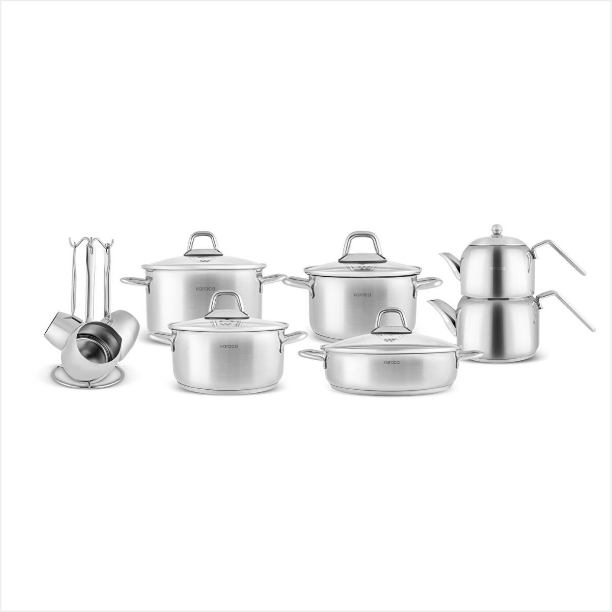Karaca Vapor 15 Parça Çelik Tencere Seti