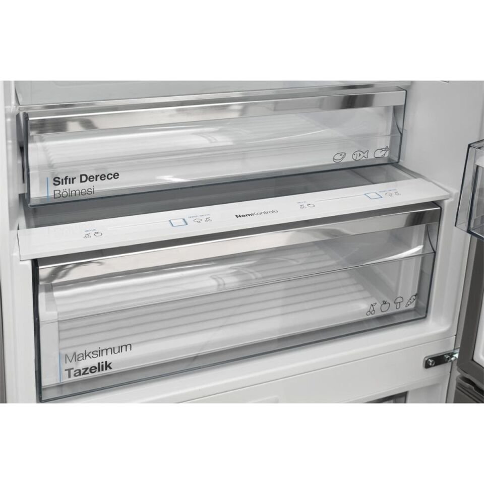 Vestel NFK52101 Kırmızı Kombi No Frost Buzdolabı