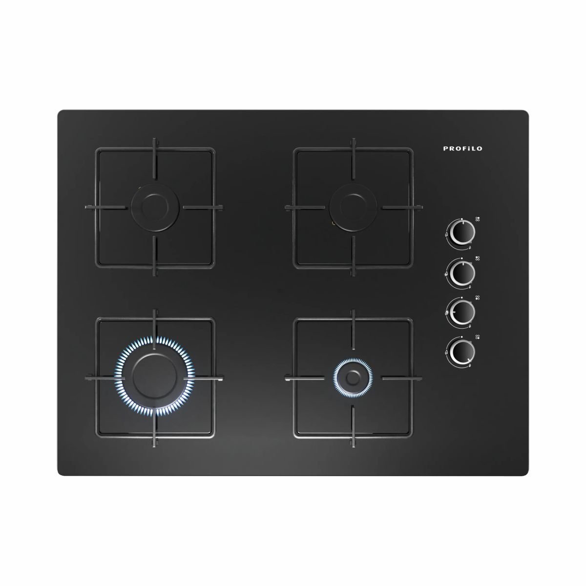 Profilo OO37P6O12D Siyah Cam Ankastre Ocak