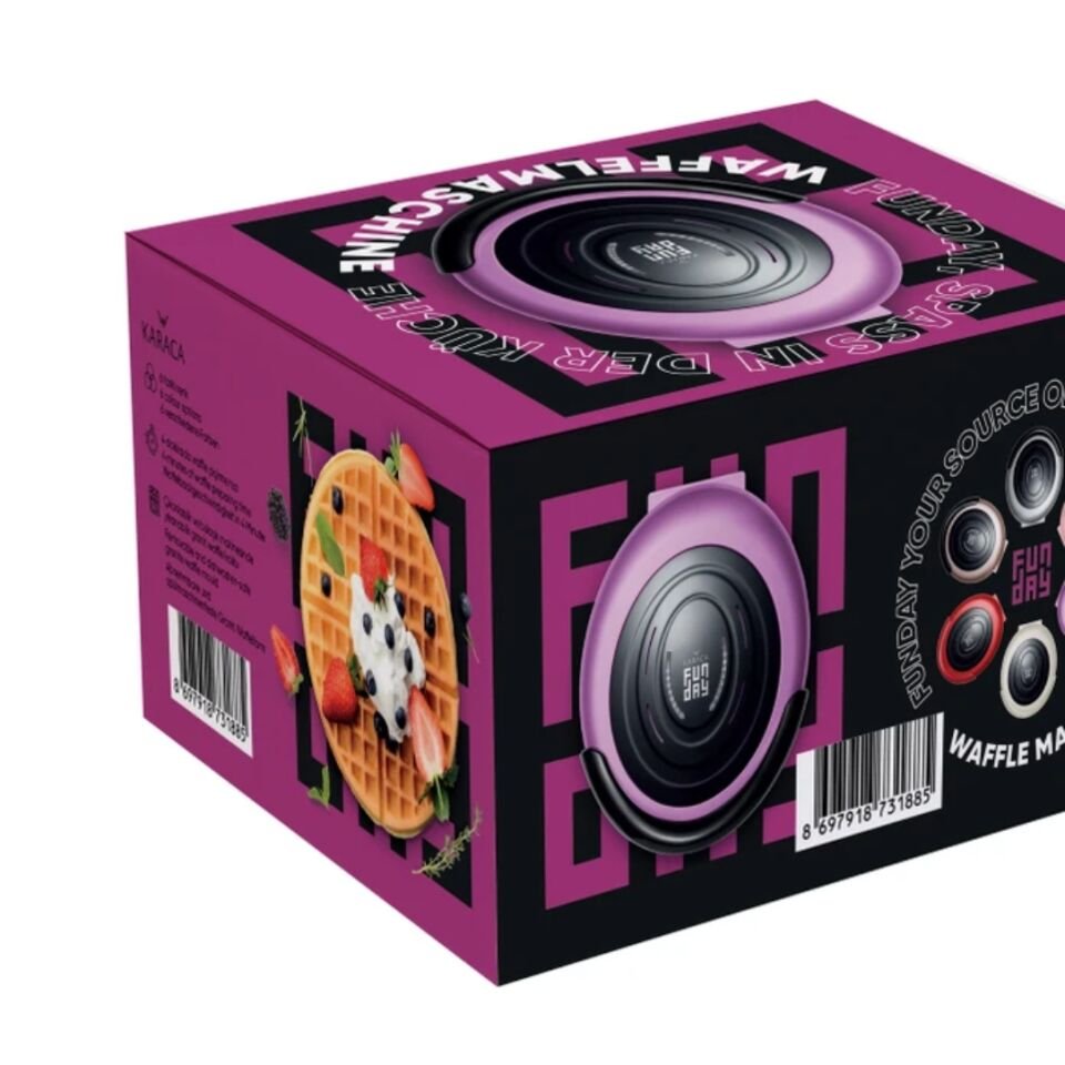 Karaca Funday Silver Çıkarılabilir Plakalı Waffle Makinesi 1000W