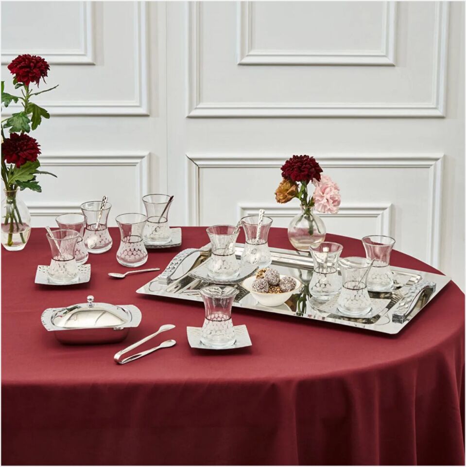 KARACA CELLA PLATİN 12 KİŞİLİK 40 PARÇA ÇAY SETİ