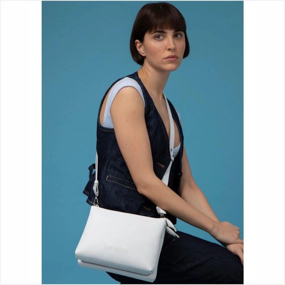 Benetton St  Bnt-1580 Unıted Colors Of Çanta Beyaz