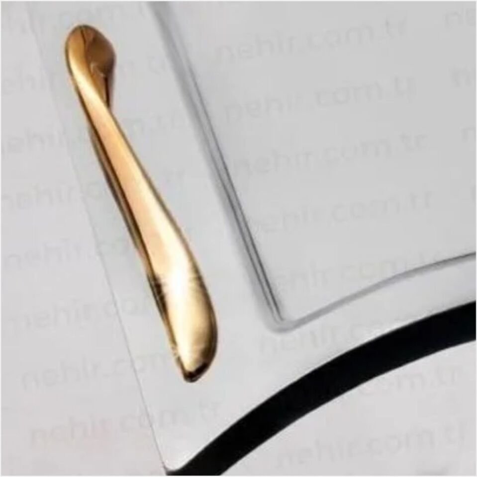 NEHİR LARA LAR-173 ALTIN KULPLU ÇAY TEPSİ