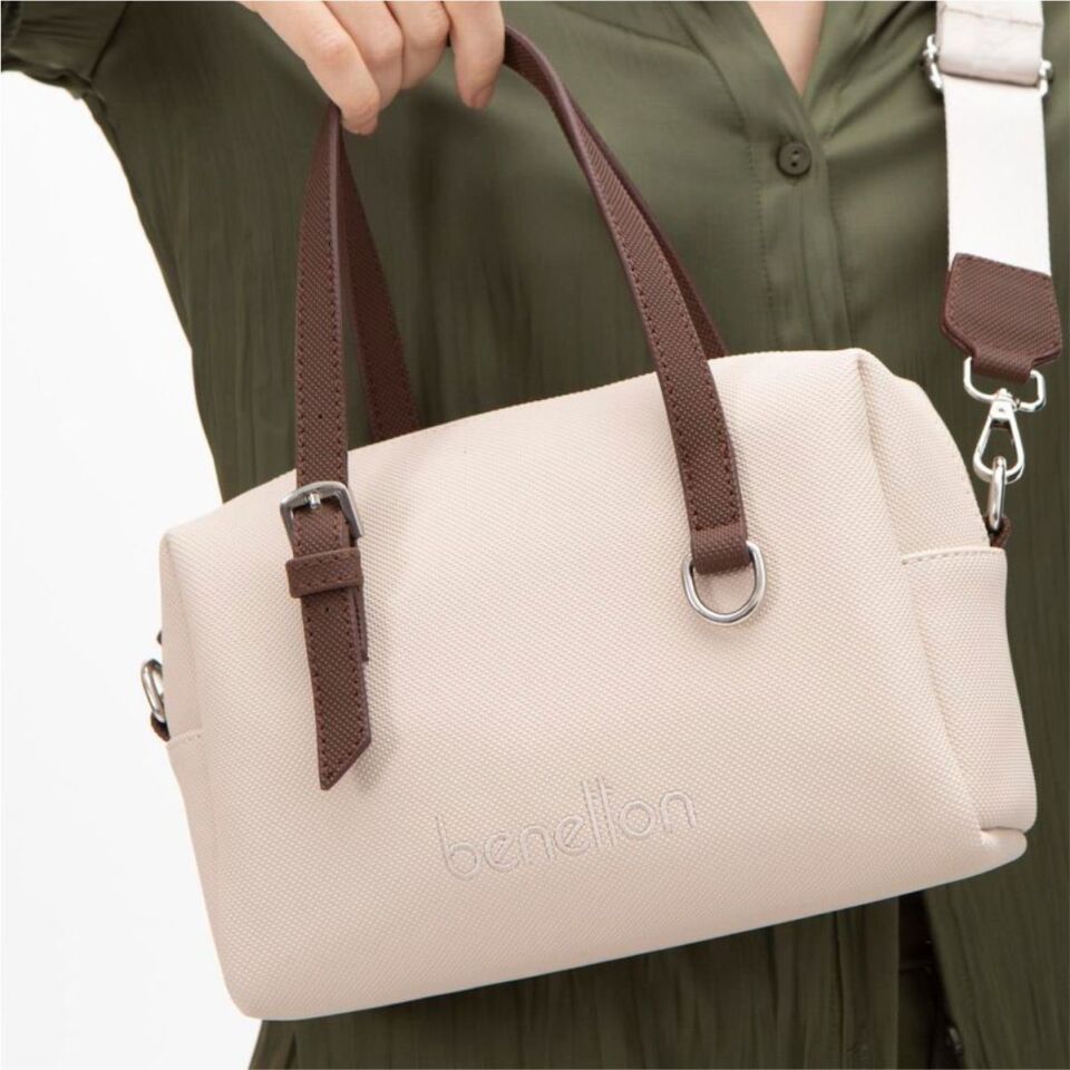 Benetton St  Bnt-1582 Unıted Colors Of Çanta Bej-Kahve