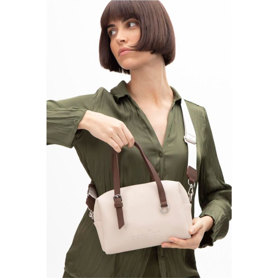 Benetton St  Bnt-1582 Unıted Colors Of Çanta Bej-Kahve