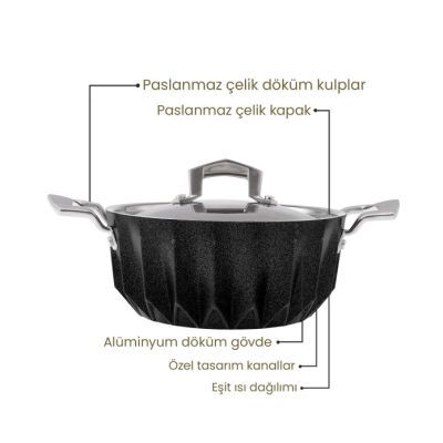 Emsan Dıagon 24 Cm Derin Tencere