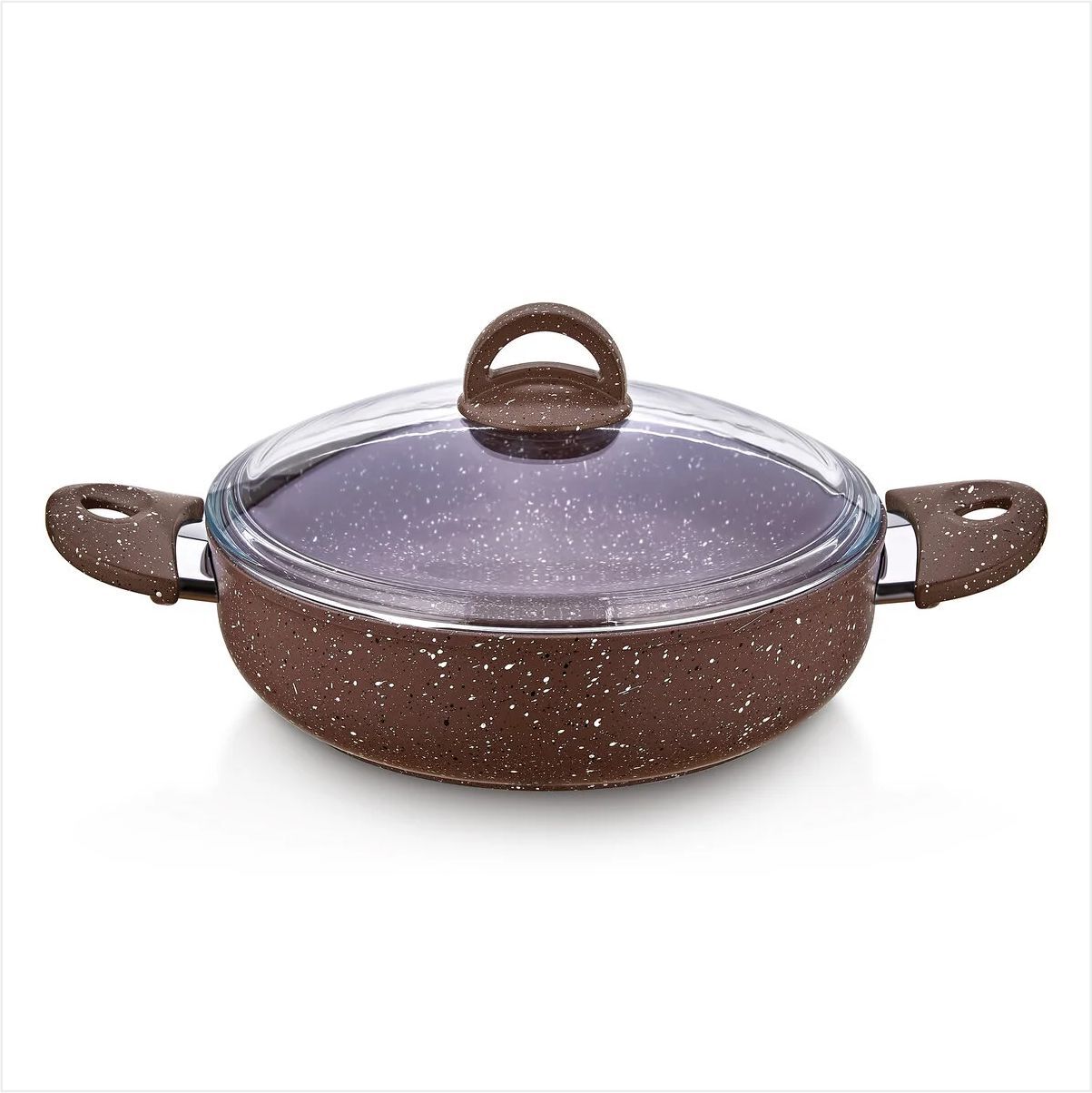 SAFINOX 32CM SAFLON KARNIYARIK TENCERE KAHVE