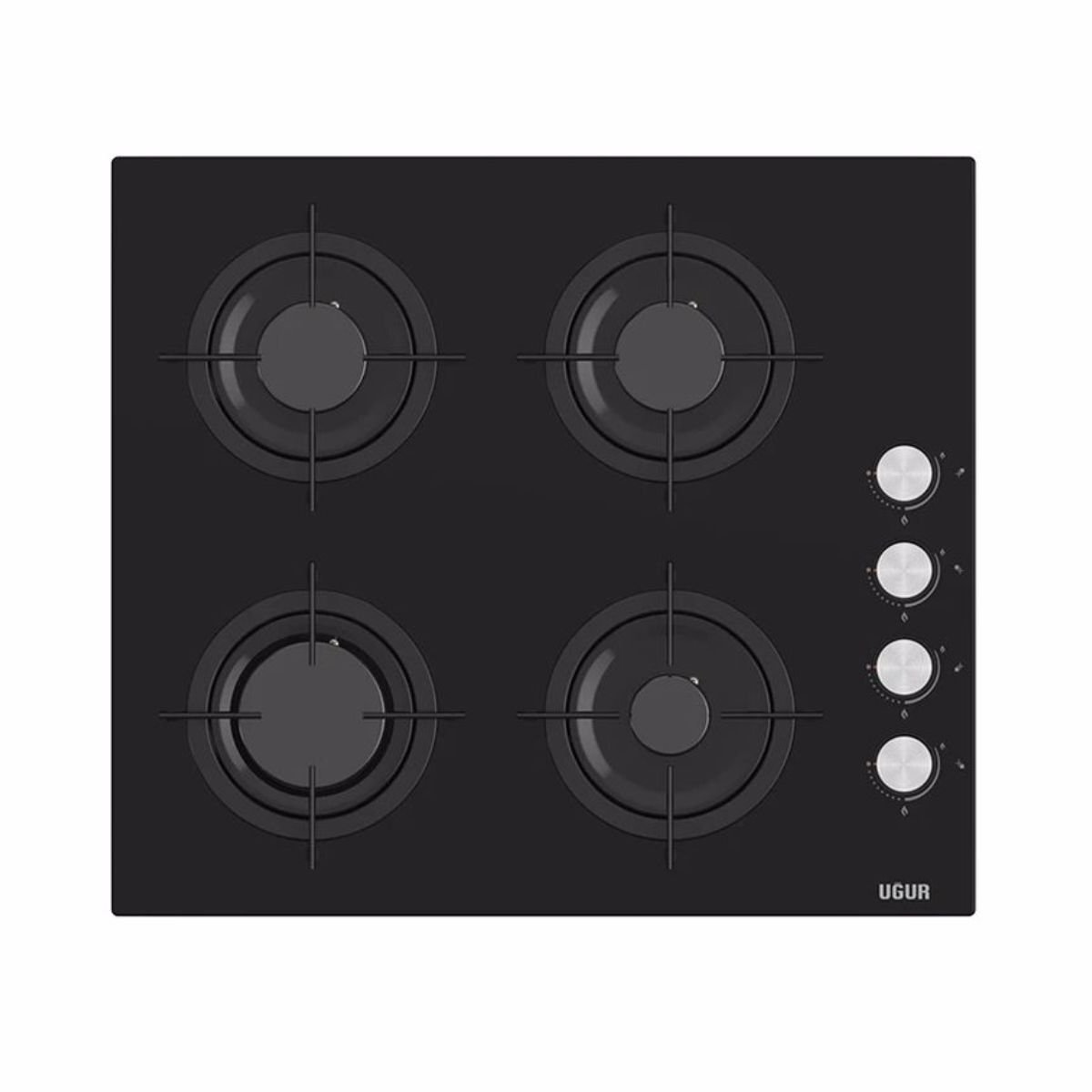 Uğur UAO 6040W0 SCY CSR1 Siyah Cam Ankastre Ocak