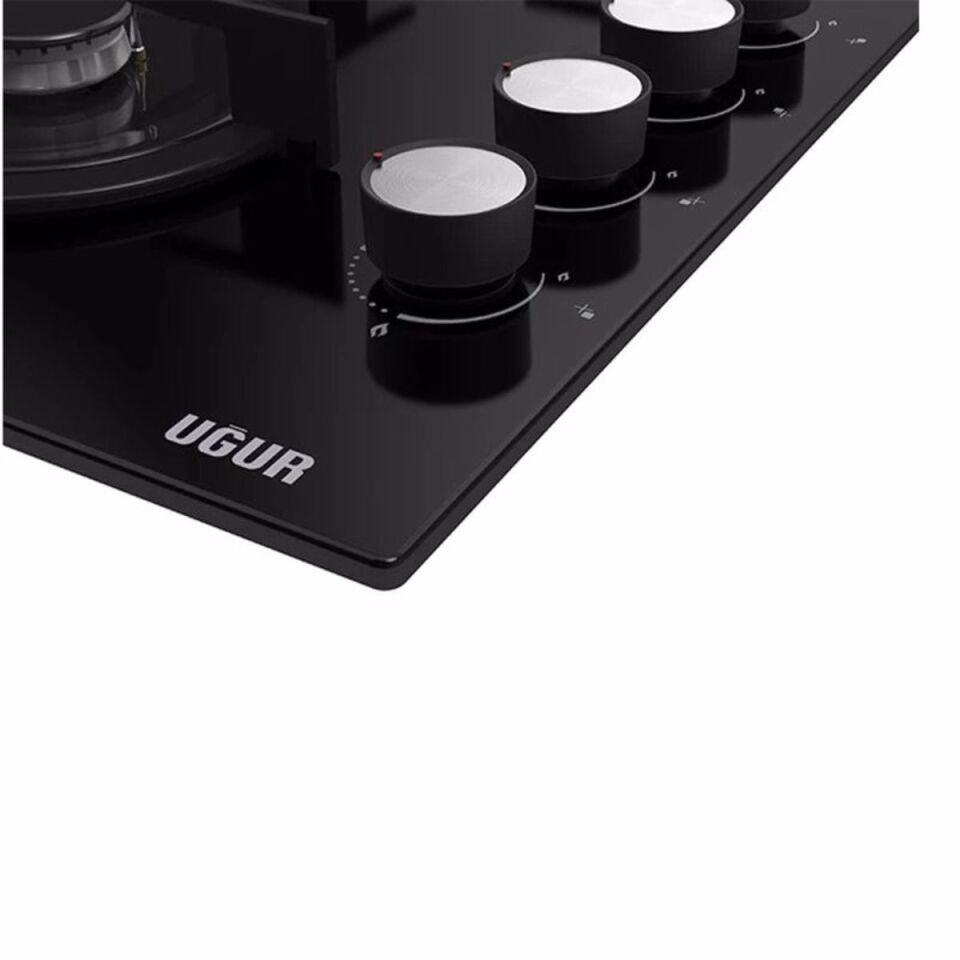 Uğur UAO 6040W0 SCY CSR1 Siyah Cam Ankastre Ocak