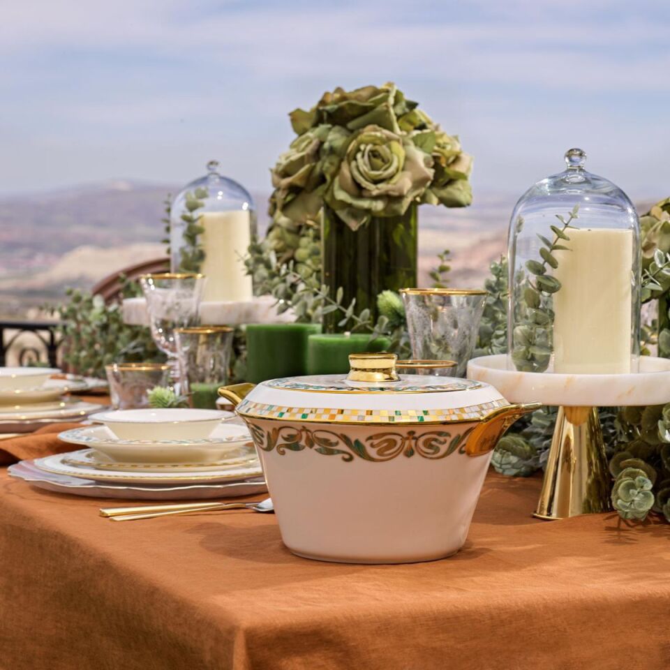 Schafer Tılsım Jade Yemek Takımı 60 Parça-Yeşil