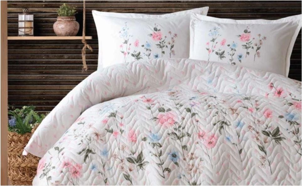 Aran Clasy Ranforce %100 Pamuk Çift Kişilik Dört Mevsim Set Palitra V1 Pudra