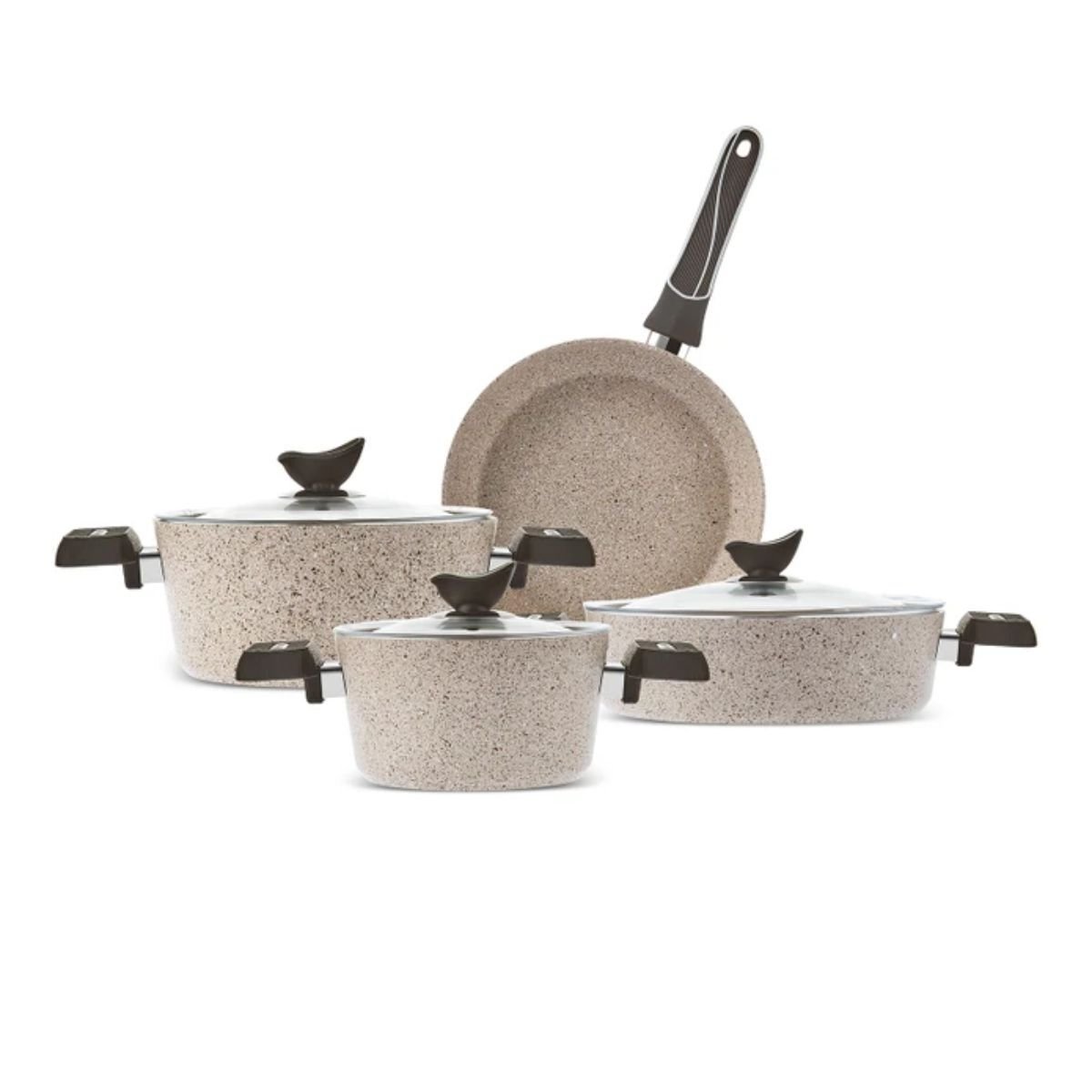 Karaca Biogranit Lungo 7 Parça Tencere Seti