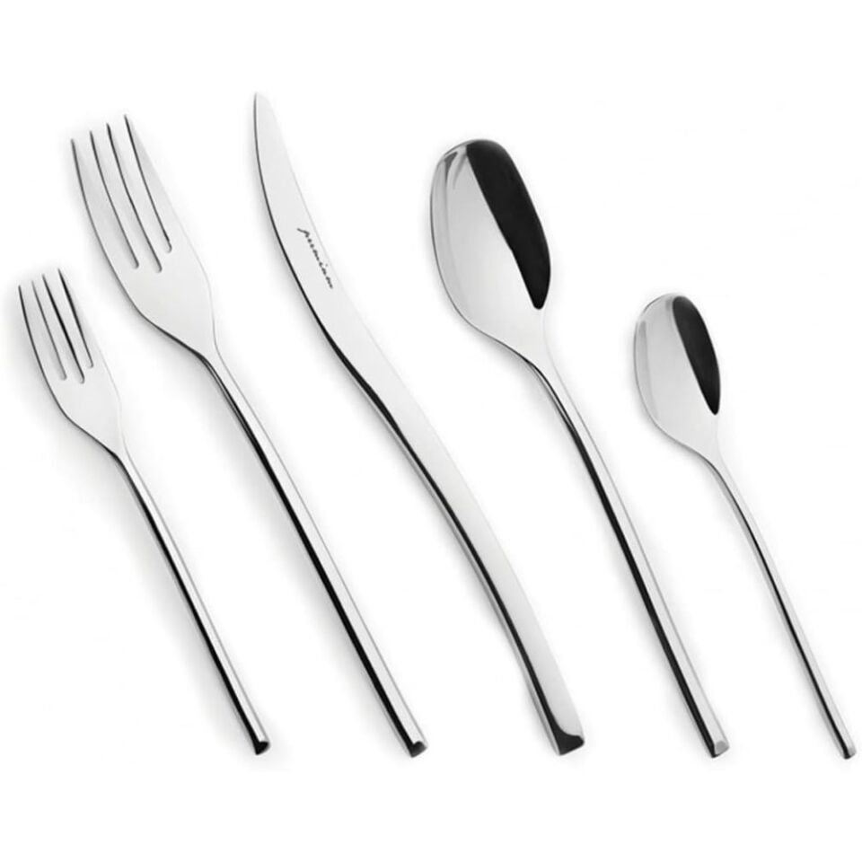 Karaca 316 Elegance Dora Platin 12 Kişilik 84 Parça Çatal Kaşık Bıçak Takımı