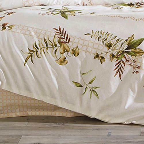 Özdilek Nevresim Takımı Çift Kişilik Krem Forest Ivy