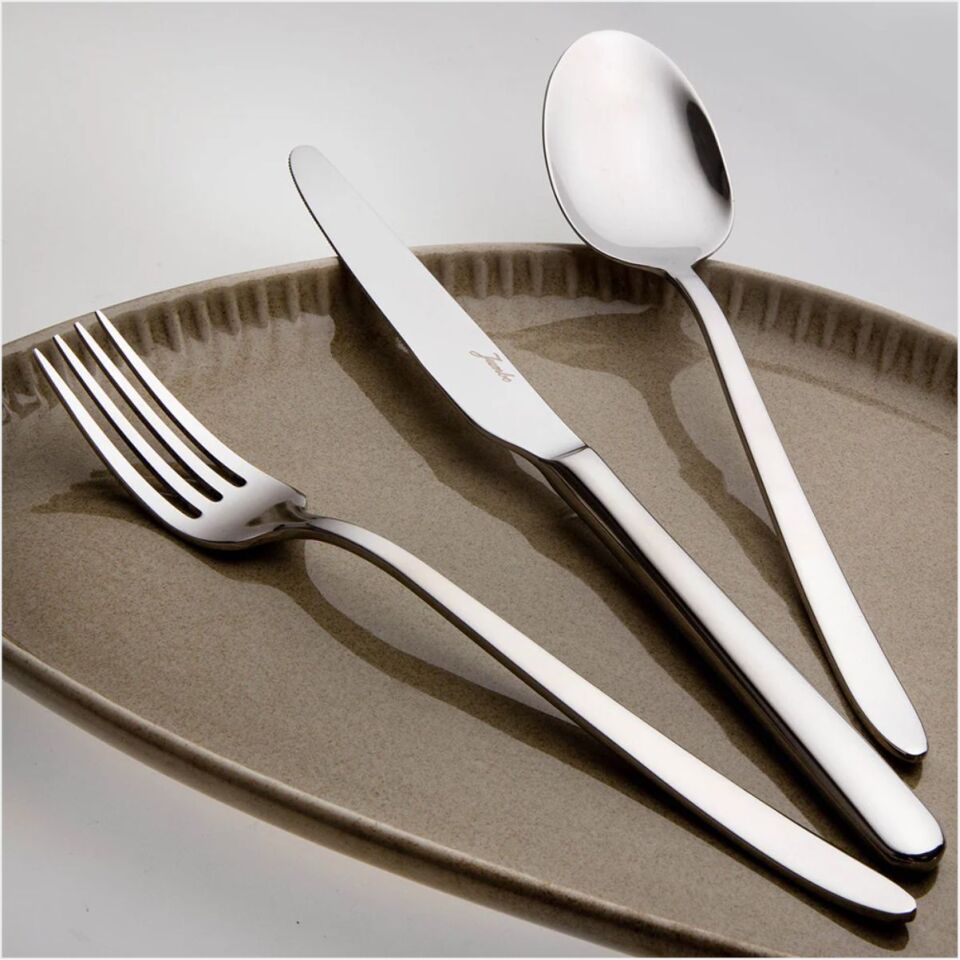 Jumbo 9400 84 Parça 12 Kişilik Çatal-Kaşık-Bıçak Set Çelik