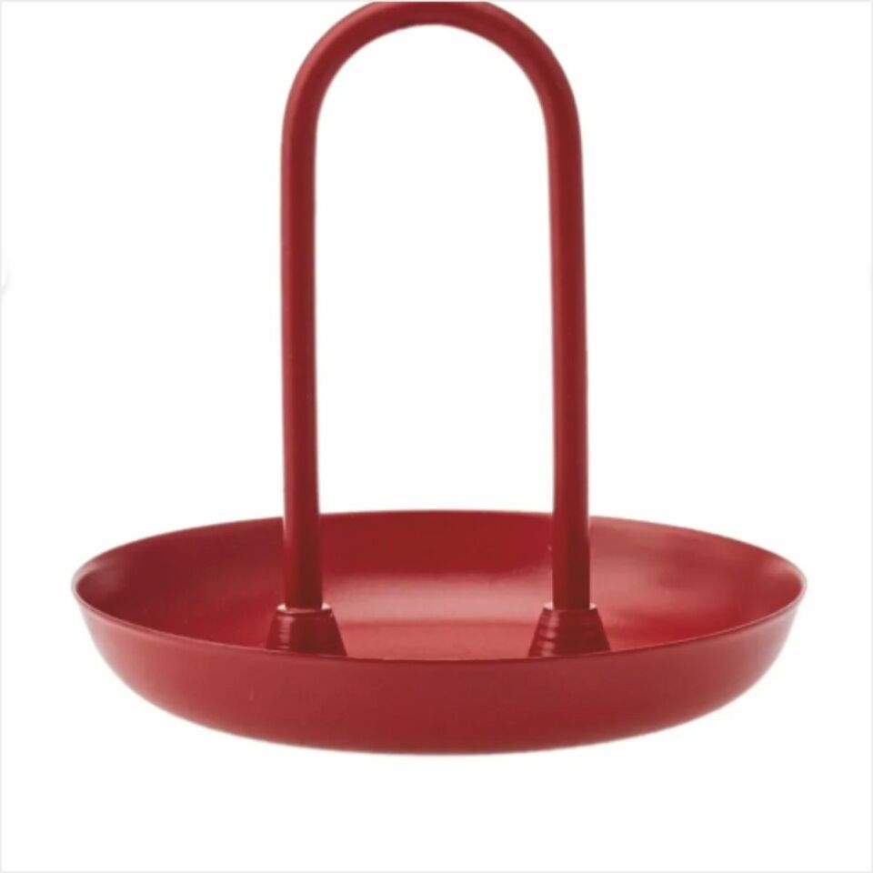 EMSAN VERDA KIRMIZI KÜÇÜK METAL SUNUMLUK 12 CM