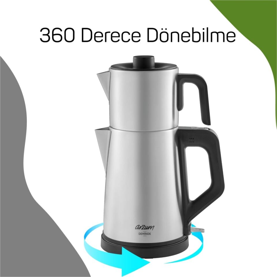 Arzum AR3129 Deminde Çay Makinesi - Inox