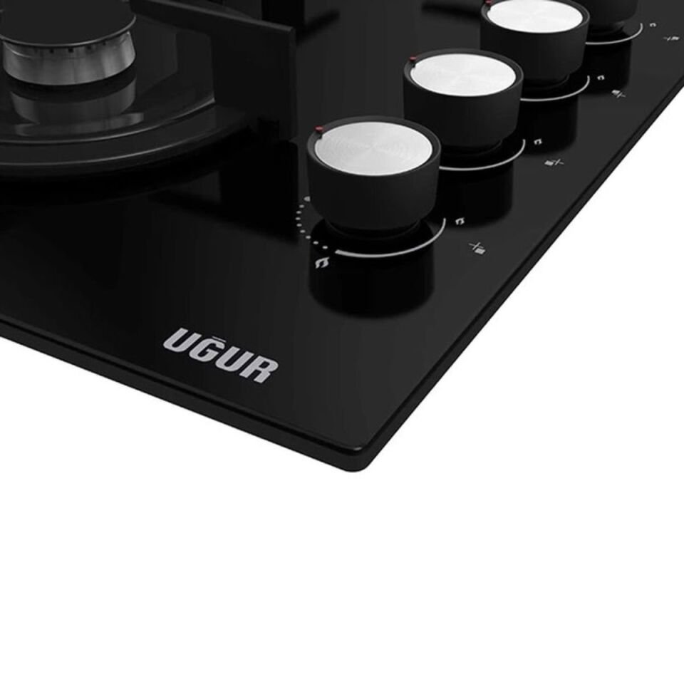 Uğur UAO 6041W3 SCY RSR1 Wok Gözlü Siyah Ankastre Ocak