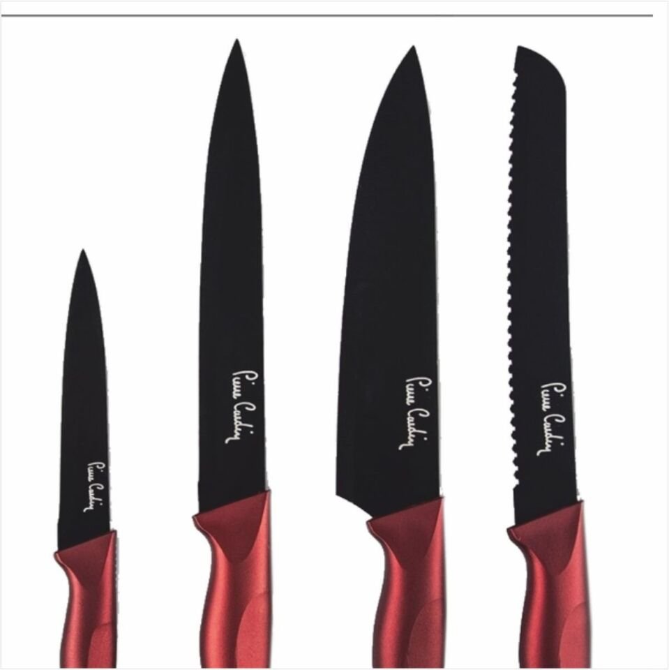 Pıerre Pluto Bıçak Seti 6'Lı Red