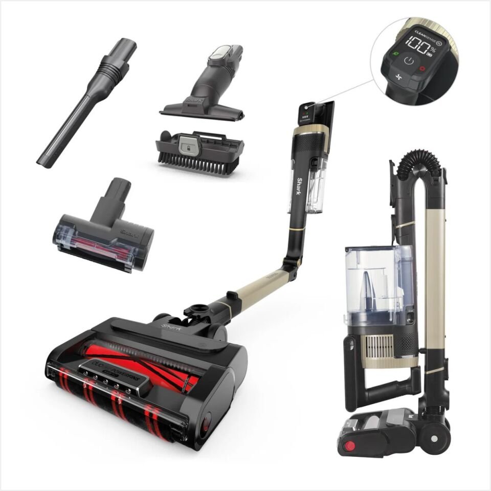 Shark Stratos Pet Pro Turbo Başlıklı Şarjlı Dikey Süpürge Gold