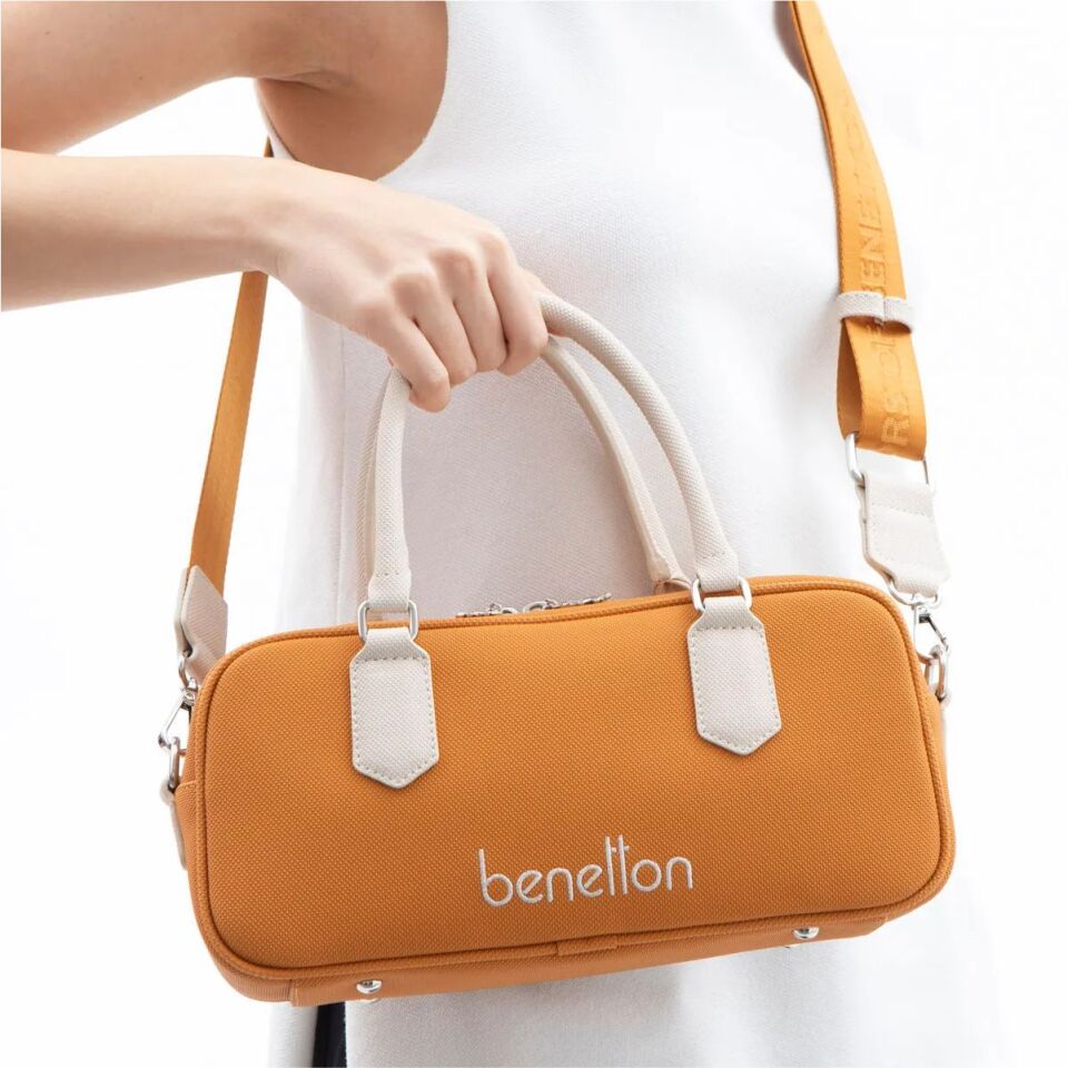 Benetton St  Bnt-1621 Unıted Colors Of Çanta Hardal-Bej