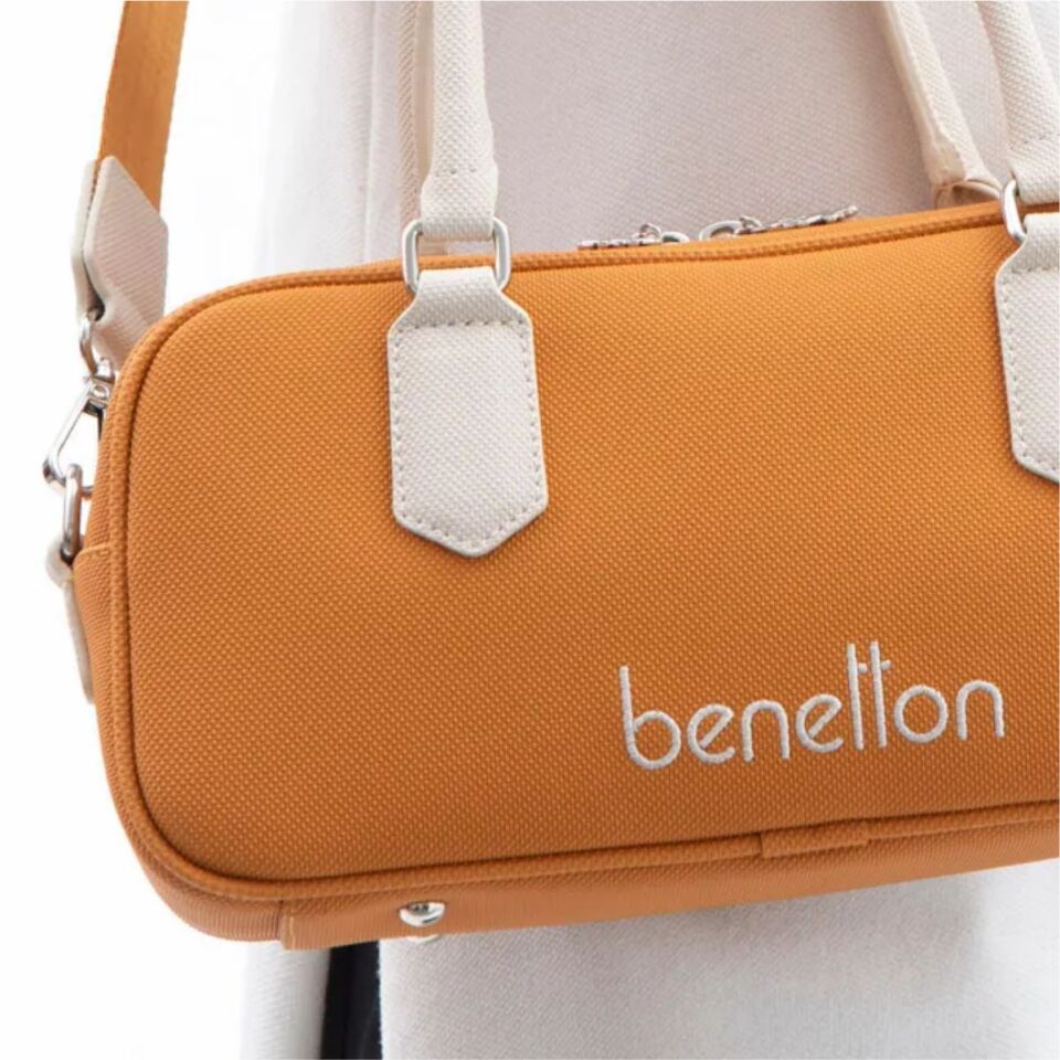 Benetton St  Bnt-1621 Unıted Colors Of Çanta Hardal-Bej