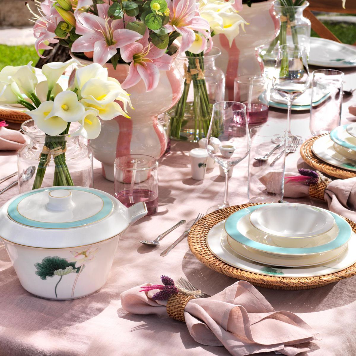 Schafer Tılsım Belle Yemek Takımı 60 Parça-Su Yeşili