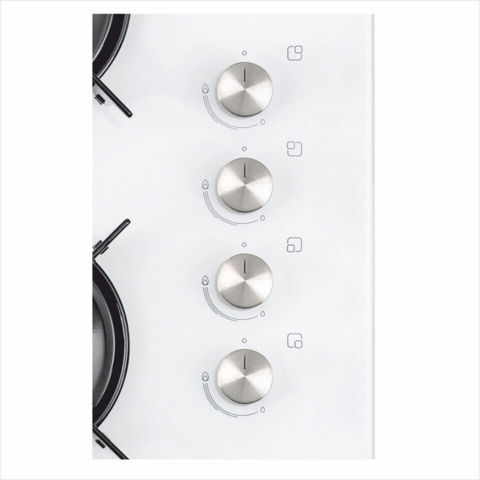 Vestel Ao-65104 B-T Beyaz Cam Ankastre Ocak