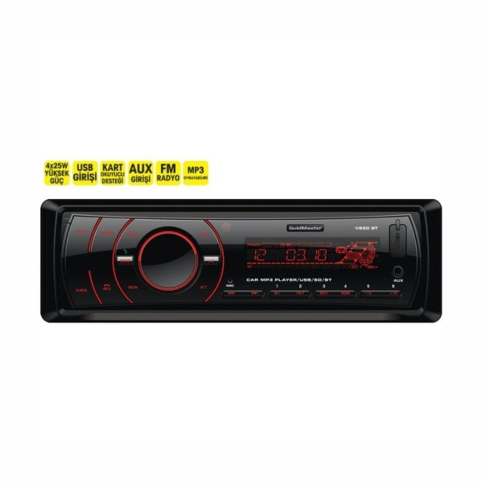 Goldmaster V850 Bluetooth Usb Oto Teyp