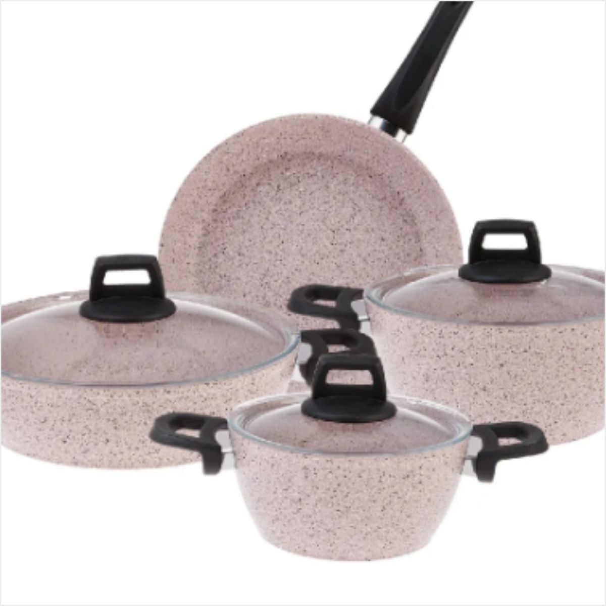 Emsan Oasıs-S 7 Parça Granit Tencere Seti Lavander