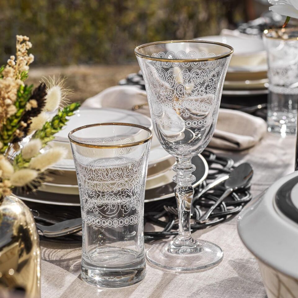 Schafer Tılsım Charm Yemek Takımı 60 Parça-Siyah