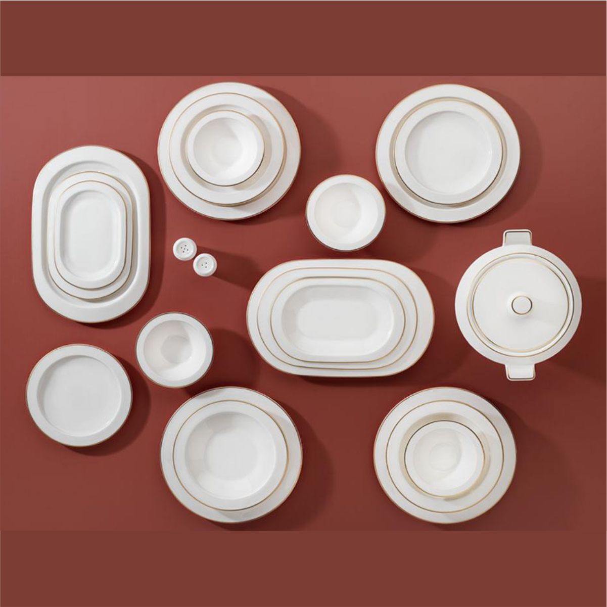 Schafer Tılsım Timeless Yemek Takımı 60 Parça-Gold