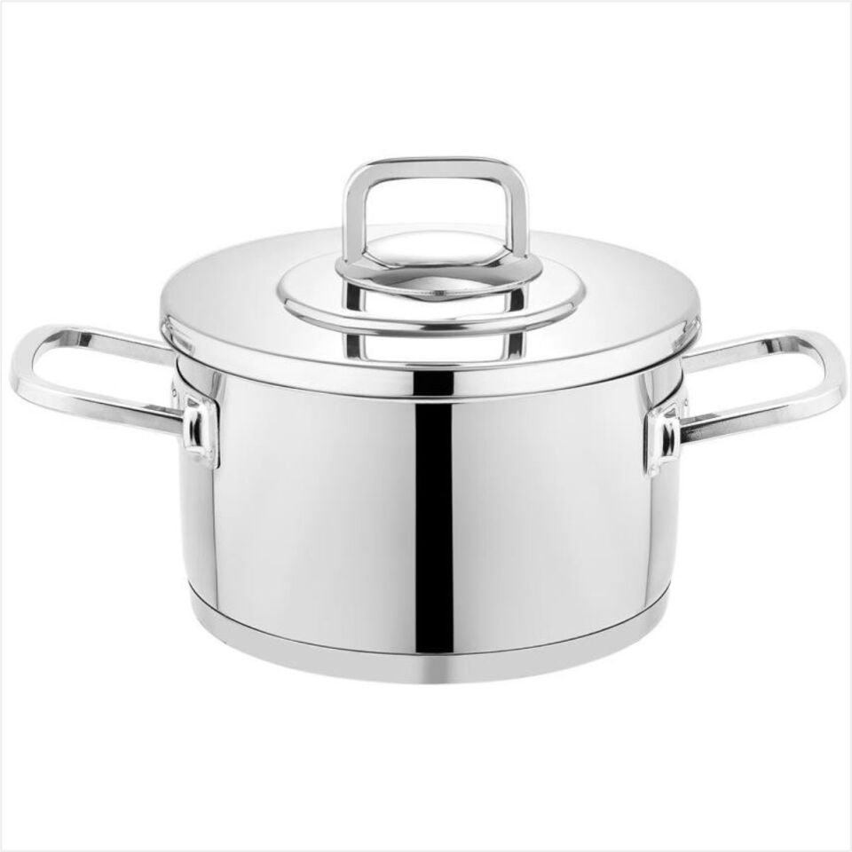 Schafer New Prime Çelik Tencere Seto 8Parça-Inox 08P