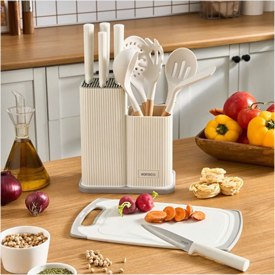 Karaca Massımo 12 Parça Servis Setli Bıçak Seti Krem