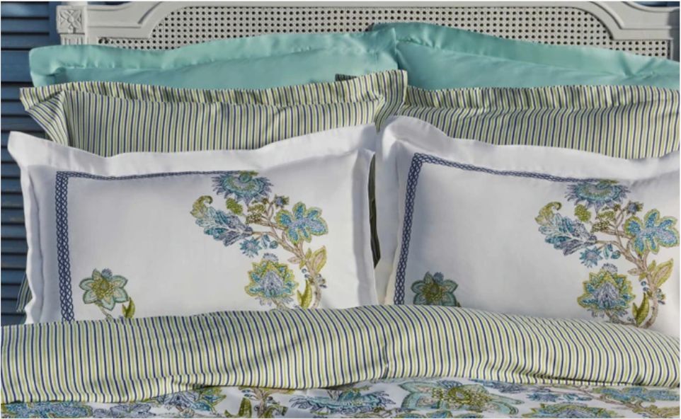 Karaca Home Granada Saten Çift Kişilik Nevresim Takımı Mavi