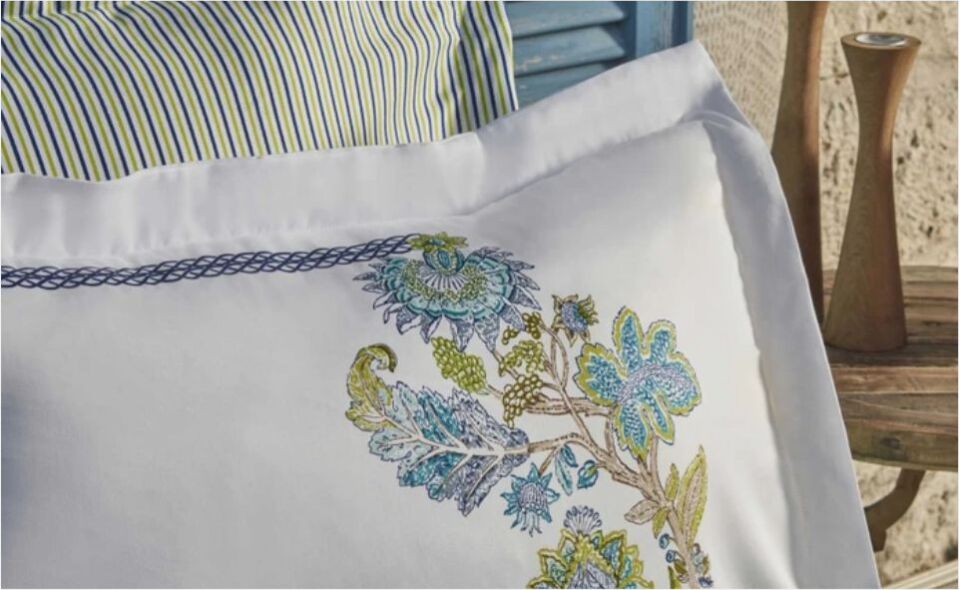 Karaca Home Granada Saten Çift Kişilik Nevresim Takımı Mavi