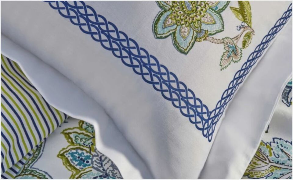 Karaca Home Granada Saten Çift Kişilik Nevresim Takımı Mavi