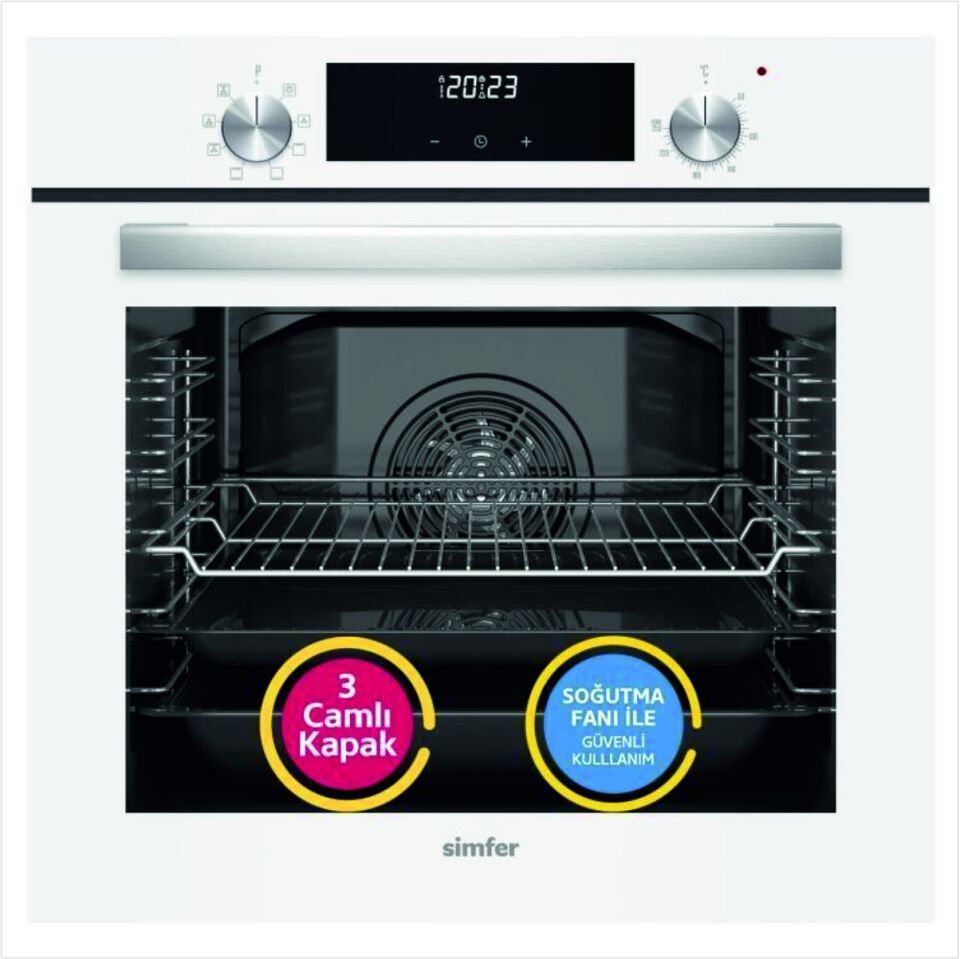 SİMFER 9 PRORAMLI BEYAZ ANKESTRA SET