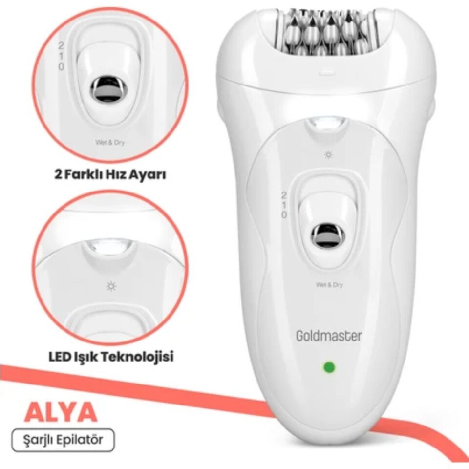Goldmaster Alya Gm-8136 Şarjlı Epilasyon Cihazı
