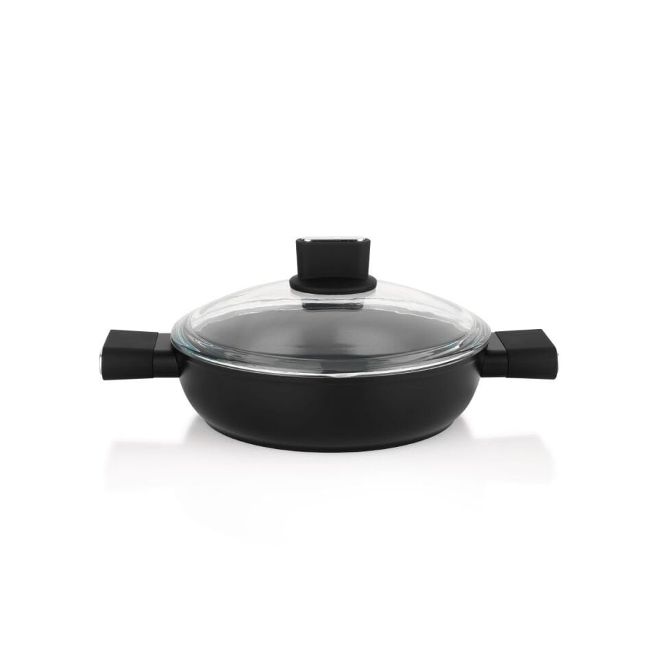 Schafer Titan Seramik Tencere Seti 7 Parça-Siyah