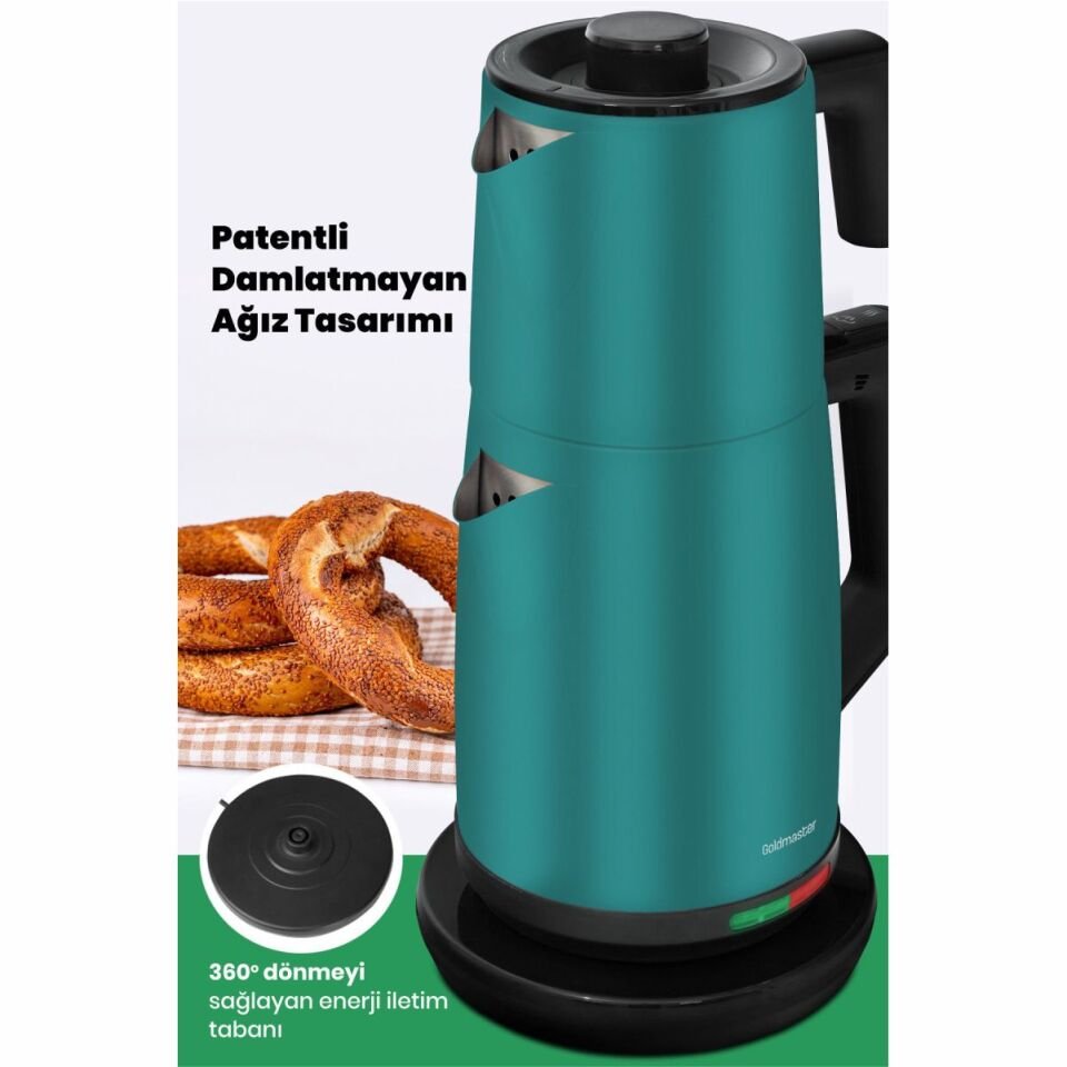 Goldmaster Teachef In-6302Y Çay Makinesi Yeşil